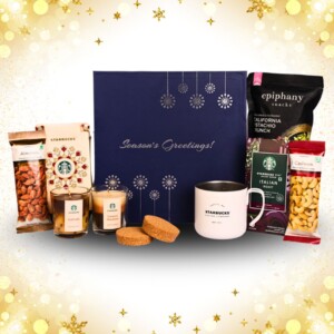 Premium Starbucks Dry Fruits & Coffee Gift Hamper