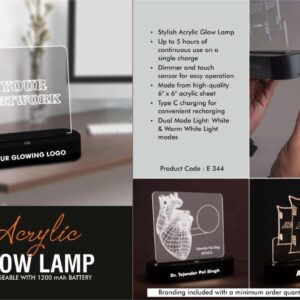 GlowArt Acrylic LED Lamp with Custom Logo