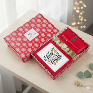 New Year Gift Hamper-Diary, Pen, Photo Frame & Ferrero