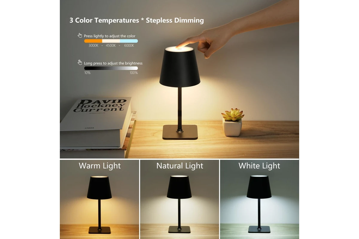 LumiBloc Smart Rechargeable Metal Table Lamp LumiBloc Smart Rechargeable Metal Table Lamp