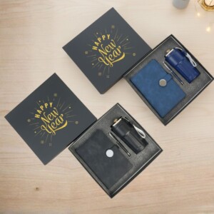 New Year Personalized 3-in-1 Gift Set – Black & Blue
