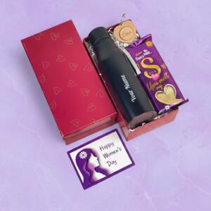 055 bottle Silk chocolate heart shape wooden keychain womens day card 2