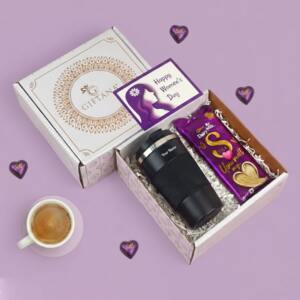 Women's Day Corporate Wellness Gift Hamper with Tumbler 6 Personalized 734 tumbler silk womens day card 2