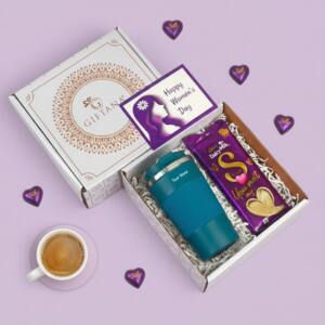 Women's Day Corporate Wellness Gift Hamper with Tumbler 7 Personalized 734 tumbler silk womens day card 3