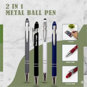 2 in 1 Metal Stylus Ball Pen for Corporate Gifts