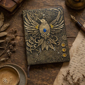 3D Phoenix A5 Premium Embossed Leather Journal
