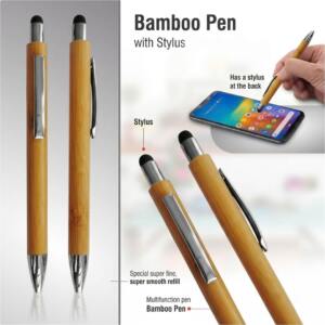 Bamboo Stylus Pen with Touchscreen Tip
