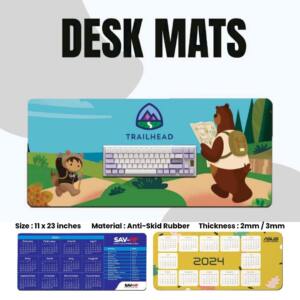 Custom Printed Anti-Skid Desk Mat