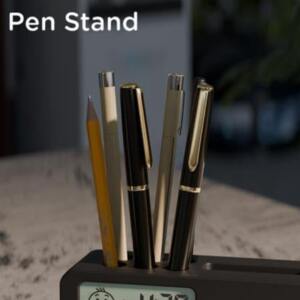Decision Making Digital Clock with Pen Stand Card Holder 3