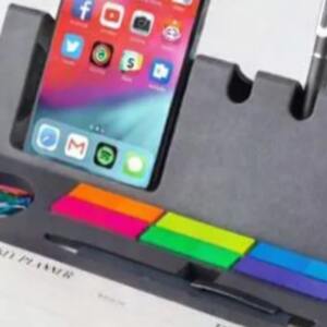 Multifunctional Desk Organizer with Mobile Stand Notepad 1