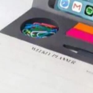 Multifunctional Desk Organizer with Mobile Stand Notepad 4