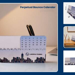 Perpetual Bounce Calendar Desk Organizer