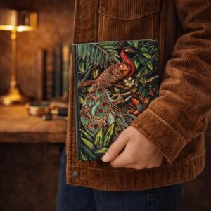 Premium 3D Peacock Embossed A5 Leather Notebook Diary for Corporate Gifting 1