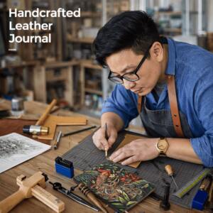 Premium 3D Peacock Embossed A5 Leather Notebook Diary for Corporate Gifting 5