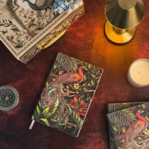 Premium 3D Peacock Embossed A5 Leather Notebook Diary for Corporate Gifting