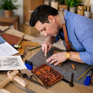 Premium 3D Royal Elephant A5 Embossed Journal 1