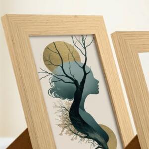 Wooden Photo Frame Natural Finish 1