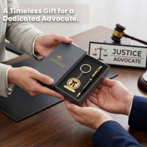 Custom Lawyer Pen & Keychain Combo Gift Set 3 Advocate Success Gift Set with Pen Keychain 7