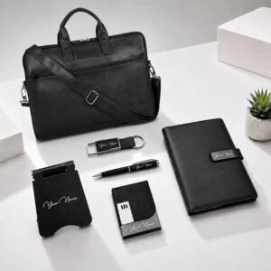 New Hire Welcome Kit with Laptop Bag & Office Essentials