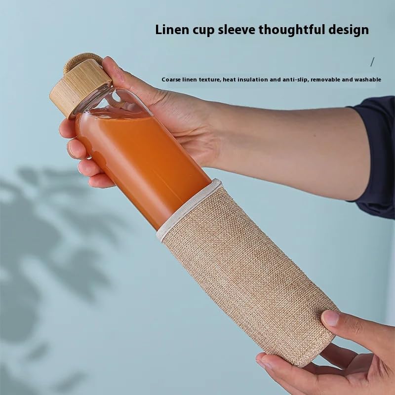 Borosilicate Glass Bottle with Sleeve for Corporate Gifting- 3 Borosilicate Glass Bottle with Sleeve for Corporate Gifting 3