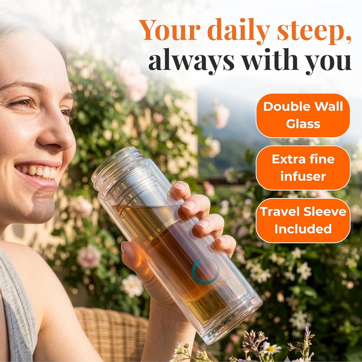 Borosilicate Glass Infuser Bottle- 5 Borosilicate Glass Infuser Bottle 5