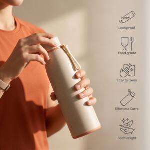 Eco Friendly Rice Husk Water Bottle for Corporate Gifting 6