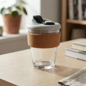 EcoGrip Glass Coffee Mug
