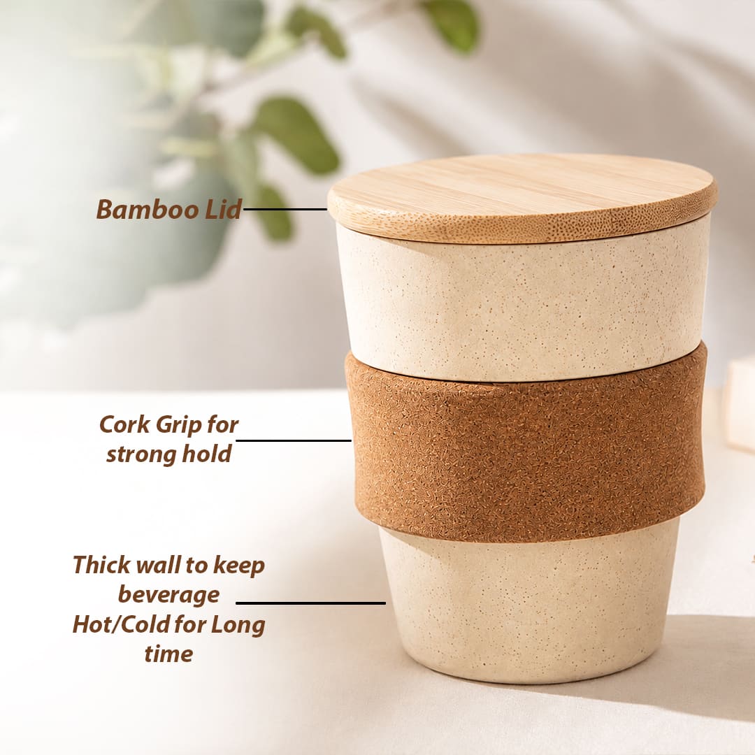 Custom Onboarding Kit Sustainable Desk Wellness Collection EcoSmart 6 in 1 Sustainable Bottle Planter Wooden Desk Gift Set 5
