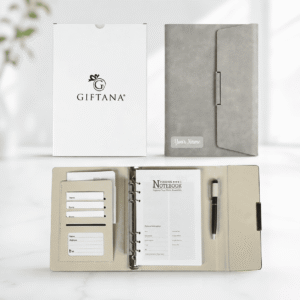 Grey Personalised Premium Planner Diary with Magnetic Closure 2