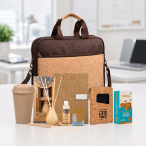 Luxury Employee Welcome Kit Eco-Friendly Executive Wellness Hamper