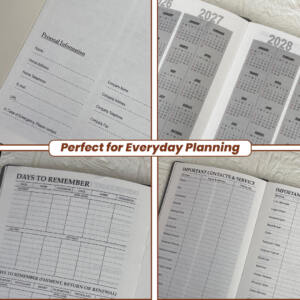 Custom Name Organizer Diary & Pen Gift Set 2 Personalized Daily Planner Diary with Name 7