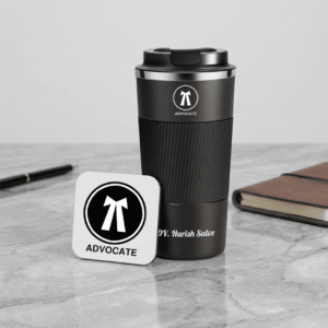 Custom Advocate 4-in-1 Desk Gift Set with Tumbler 3 Premium Advocate Office Accessories Set with Name Tumble 6