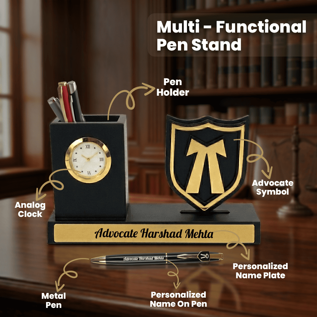 Premium Advocate Office Accessories Set with Name Tumble (8) Premium Advocate Office Accessories Set with Name Tumble 8