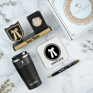 Custom Advocate 4-in-1 Desk Gift Set with Tumbler
