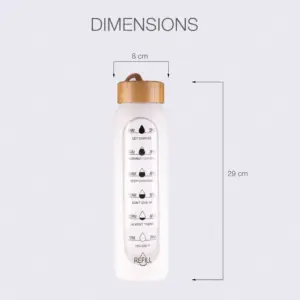 Premium Borosilicate Glass Hydration Bottle for Corporate Use 2