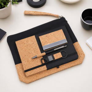 Premium Employee Joining Kit Sustainable Cork Office Essentials