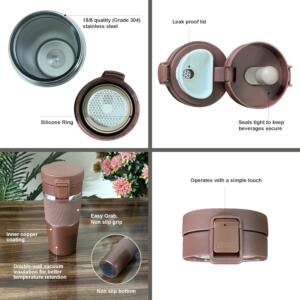 Premium Flip Lock Coffee Tumbler for Corporate Gifts 3