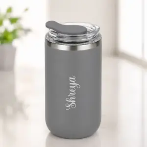 Personalised Gift 350ml Silicone Lid Travel Tumbler 1