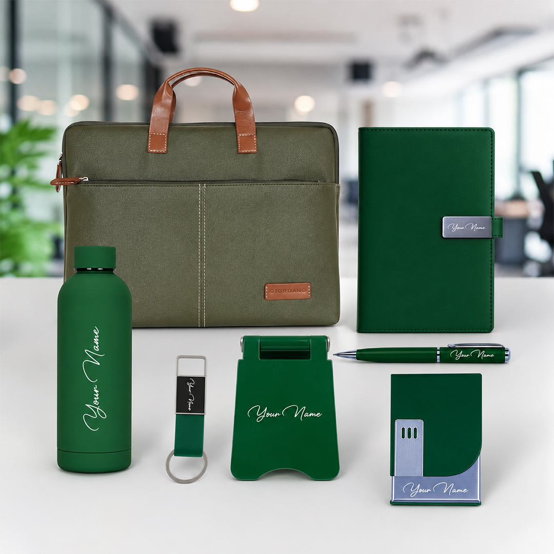 The Complete Personalized 7-in-1 Office Gift Set- 18 The Complete Personalized 7 in 1 Office Gift Set 18