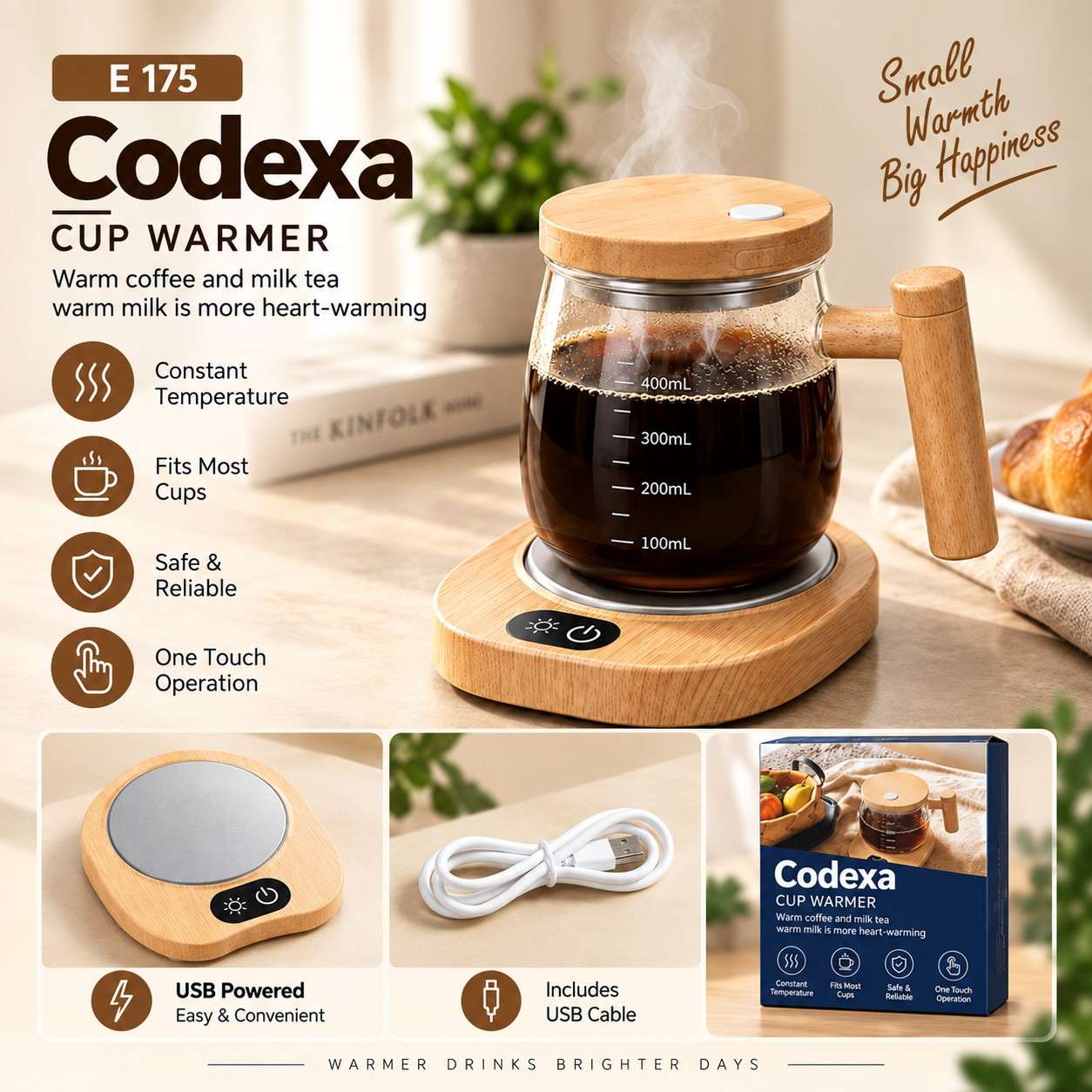 Electric Cup Warmer with Constant Temperature - Corporate Gift Electric Cup Warmer with Constant Temperature - Corporate Gift