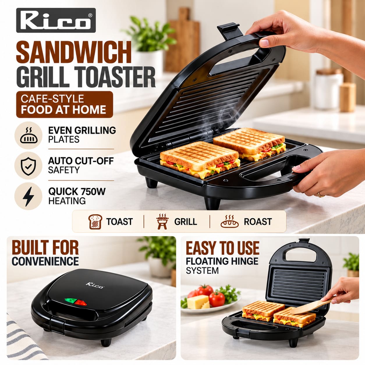 Electric Sandwich Grill Toaster for Corporate Gifting Electric Sandwich Grill Toaster for Corporate Gifting