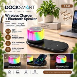 Premium Wireless Charging Dock with RGB Speaker