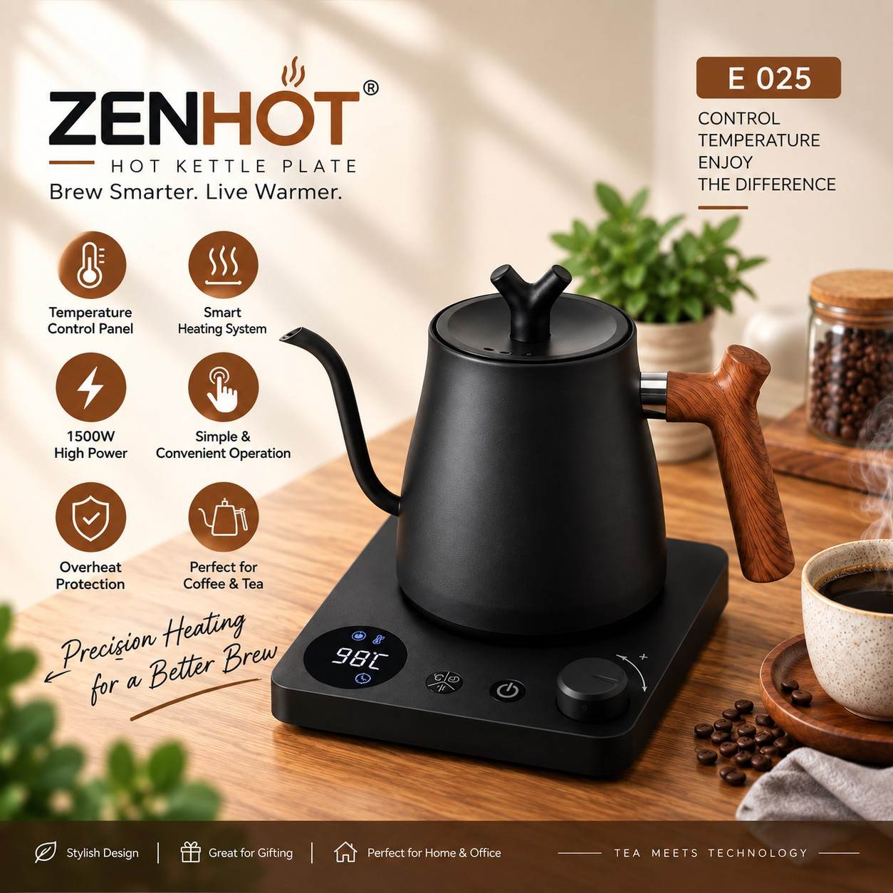ZenHot Smart Kettle with Temperature Control - Corporate Gift ZenHot Smart Kettle with Temperature Control - Corporate Gift