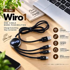 3-in-1 Multi-Connector Charging Cable - Premium Tech Gift