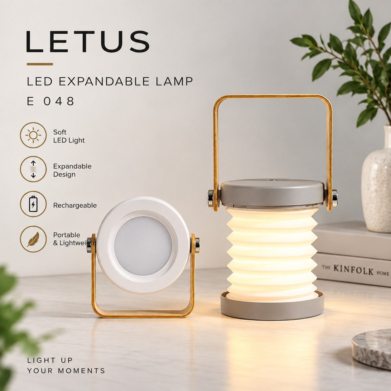 Premium Expandable LED Lamp - Rechargeable & Portable Premium Expandable LED Lamp - Rechargeable & Portable