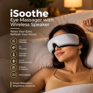 Smart Eye Massager with Heat, Air Pressure & Bluetooth