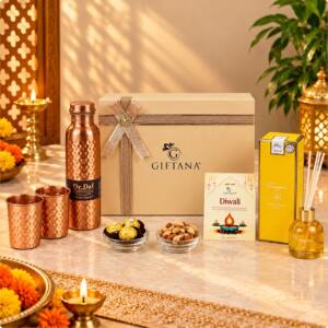 Copper Grandeur Fragrance Gourmet Luxury Diwali Hampers 2