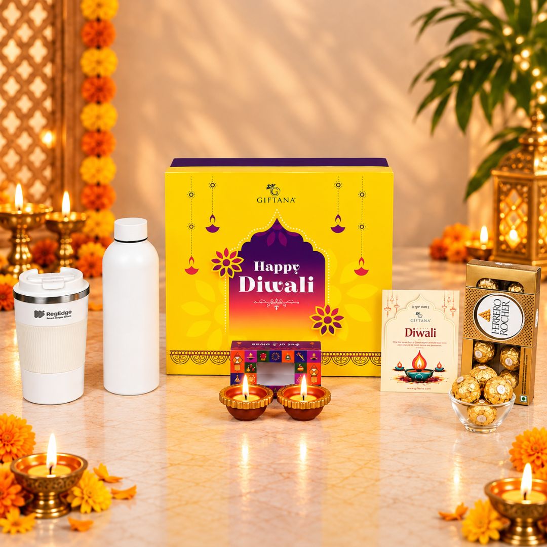 Diwali Executive Gift Hamper with Flask, Ferrero Rocher & Coffee Tumbler 2 Diwali Executive Gift Hamper with Flask Ferrero Rocher Coffee Tumbler 2