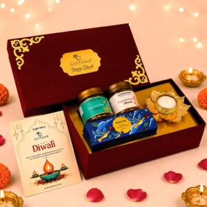 Elegant Diwali Gift Set with Smoor Truffles, Gourmet Nuts