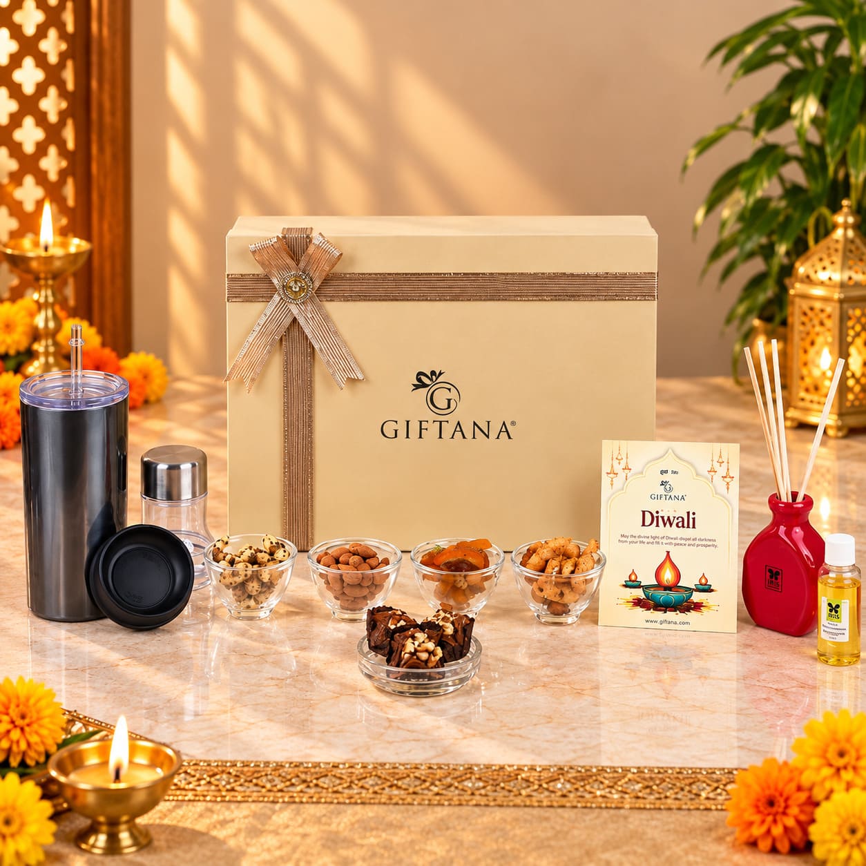 Hydration, Aroma & Gourmet Indulgence Diwali Gift Set (2) Hydration Aroma Gourmet Indulgence Diwali Gift Set 2